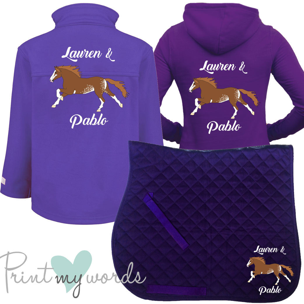 'Ginny' Children's Personalised Matching Equestrian Set - Elegant Design