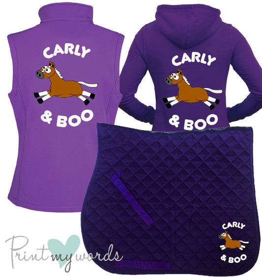 'Ginny' Ladies Personalised Matching Equestrian Set - Plodders Design