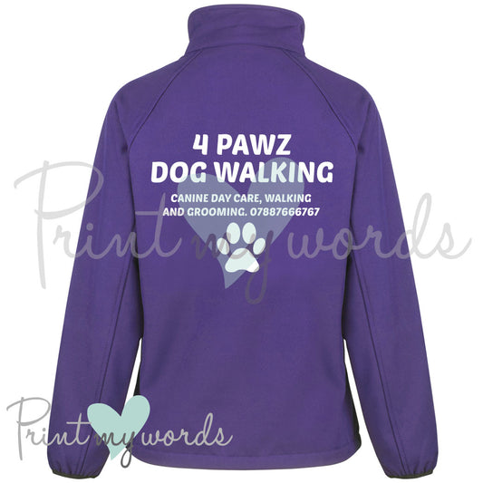 Ladies Personalised Softshell Jacket - Canine Template 1