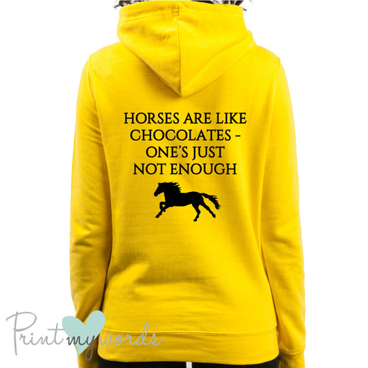 Horses are like Chocolate Funny Equestrian Hoodie