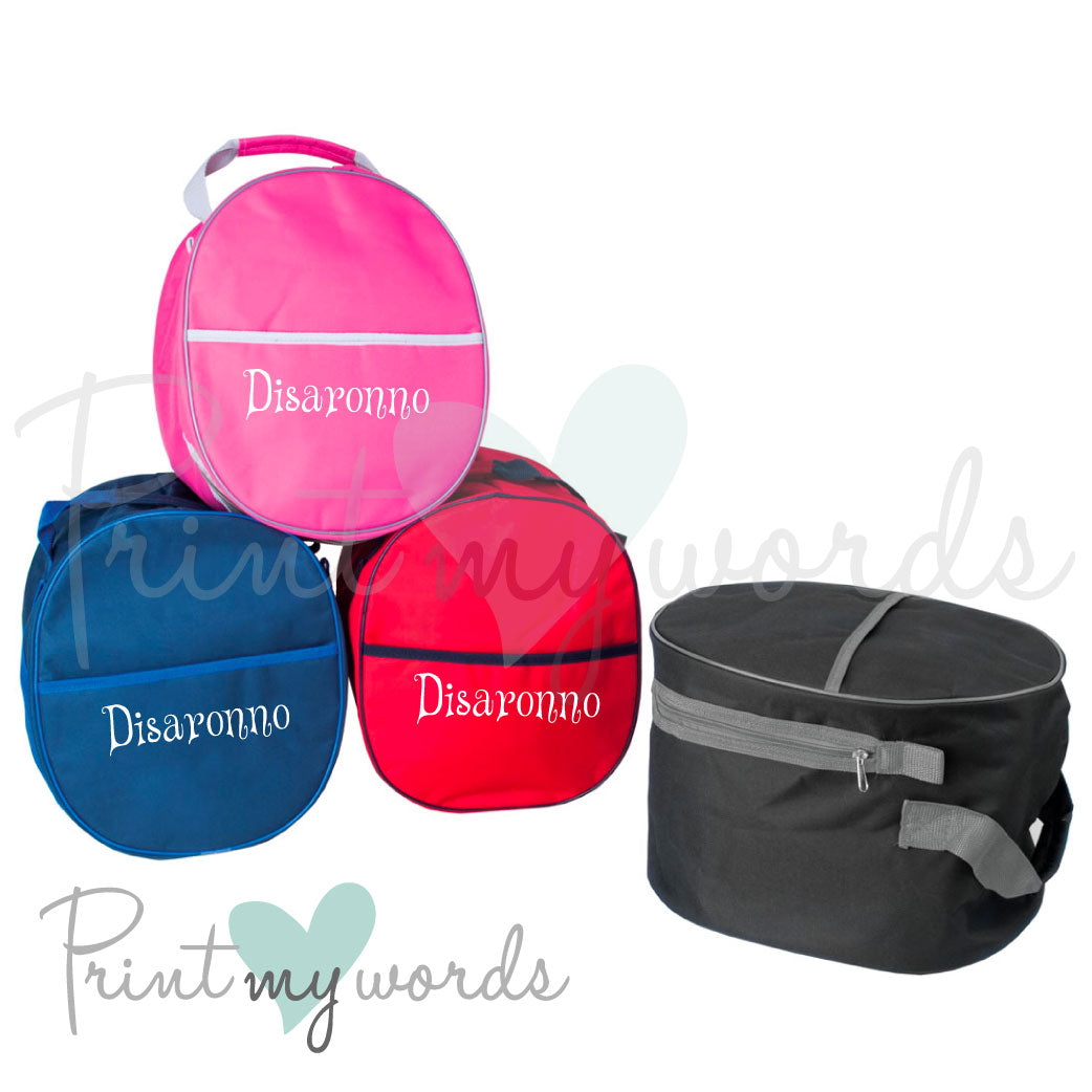 Personalised Equestrian Hat Bag - Curly Design