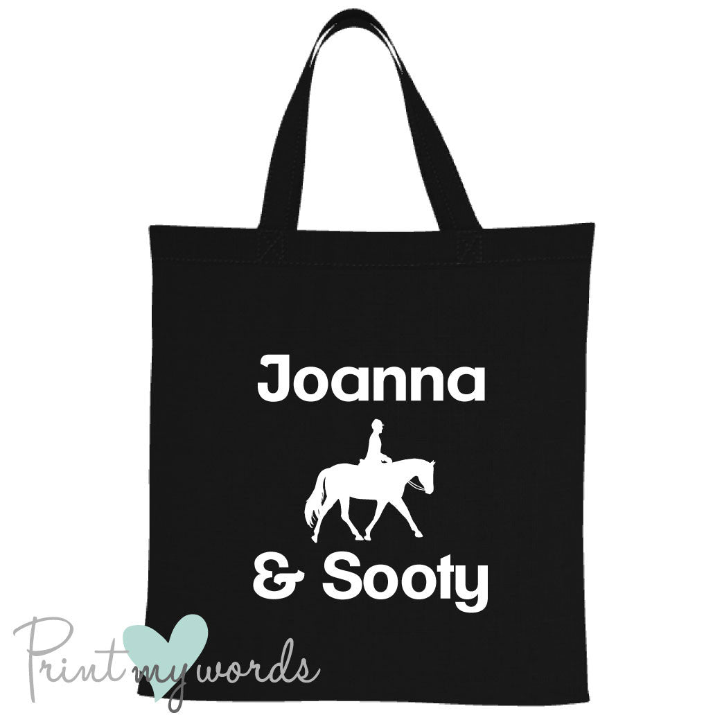 Personalised Dressage Equestrian Tote Bag