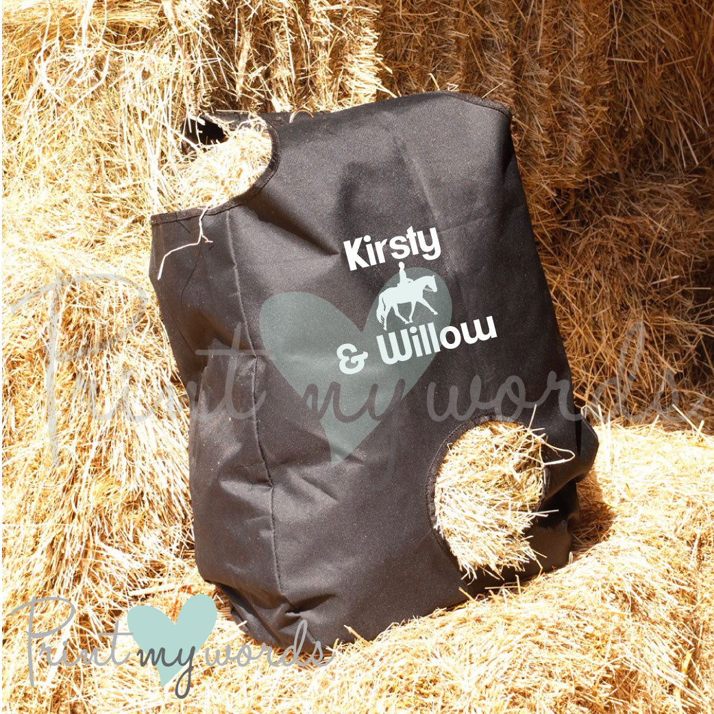 Personalised Hay Bag - Dressage Design