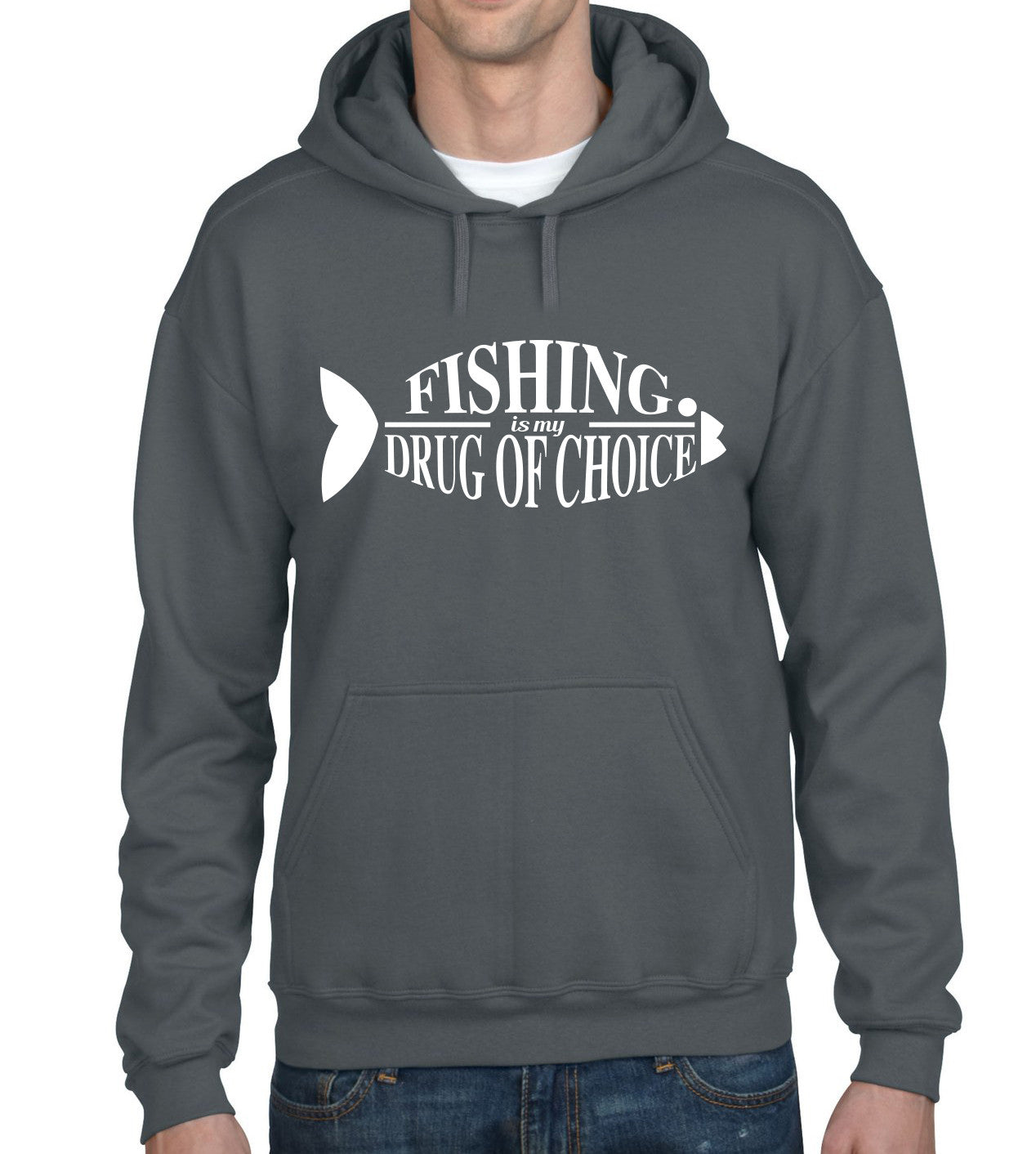 Men's Fishing is My Drug of Choice Hoodie