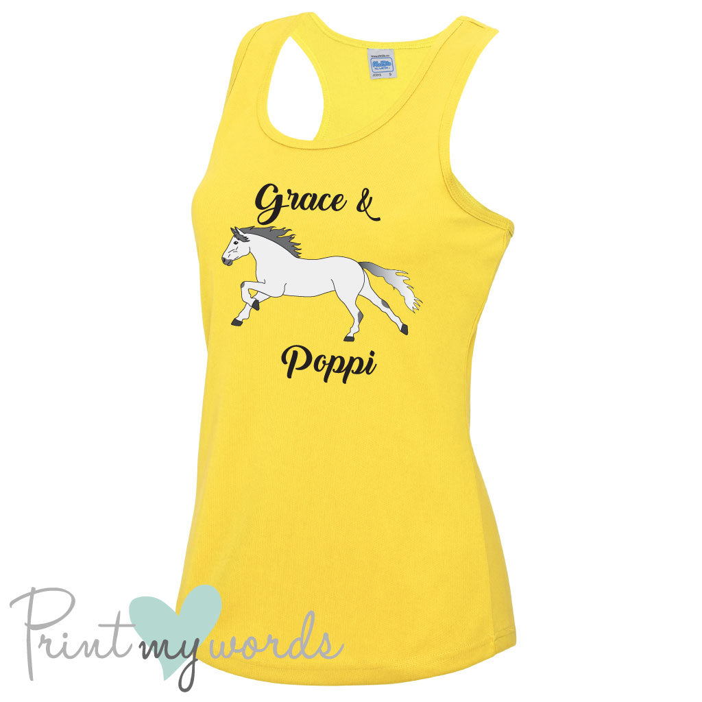 Ladies Elegant Personalised Equestrian Vest Top