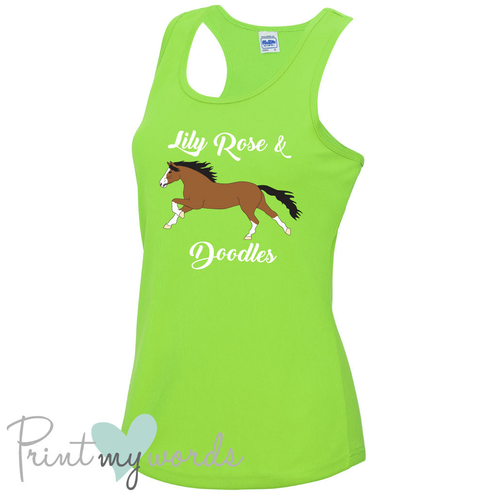 Ladies Elegant Personalised Equestrian Vest Top