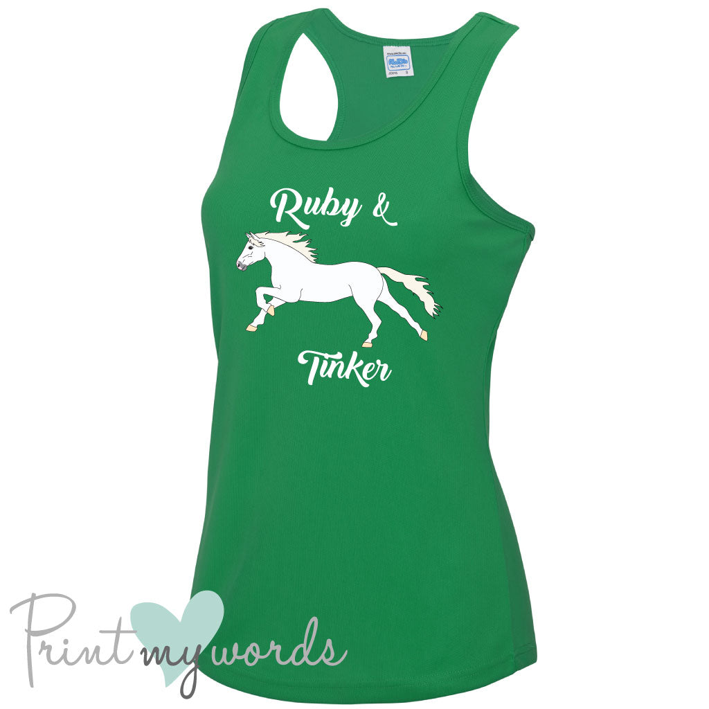 Ladies Elegant Personalised Equestrian Vest Top