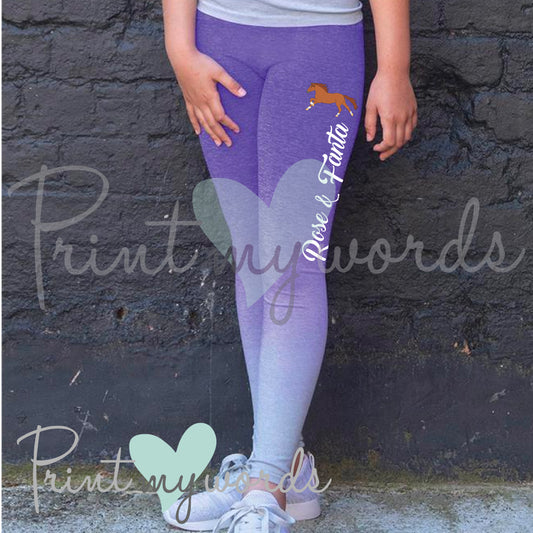 Children's Personalised Everyday Mucker Leggings - Elegant Design