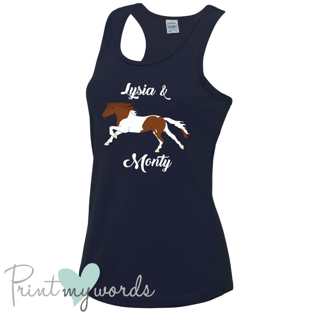 Ladies Elegant Personalised Equestrian Vest Top