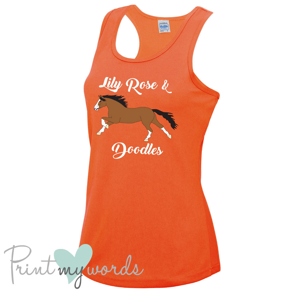 Ladies Elegant Personalised Equestrian Vest Top