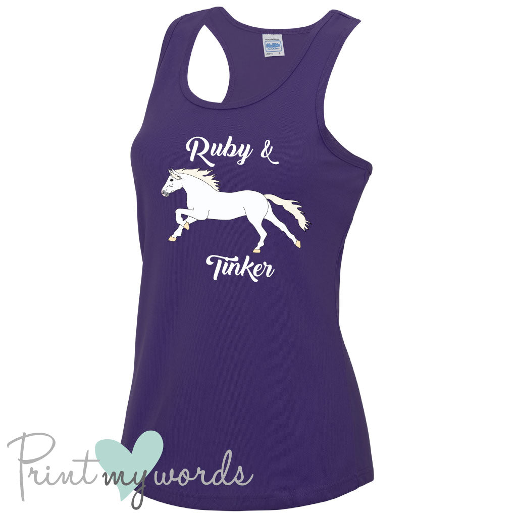 Ladies Elegant Personalised Equestrian Vest Top