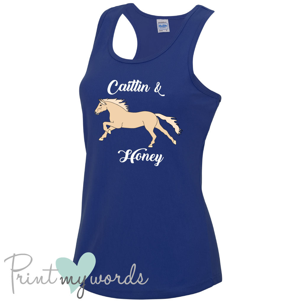 Ladies Elegant Personalised Equestrian Vest Top