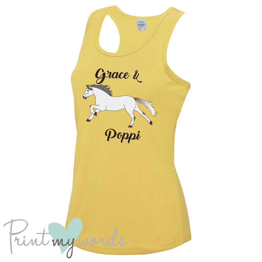 Ladies Elegant Personalised Equestrian Vest Top