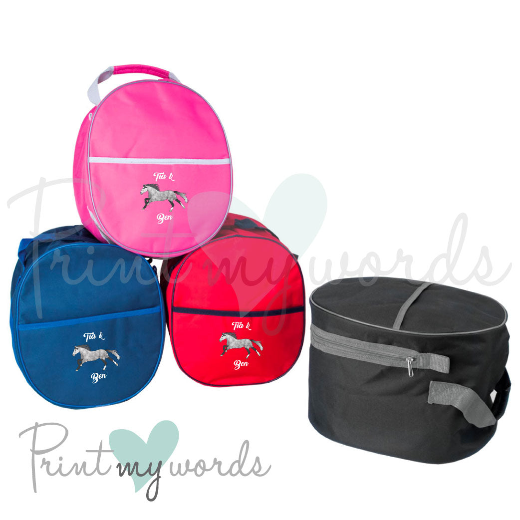 Personalised Equestrian Hat Bag - Elegant Design