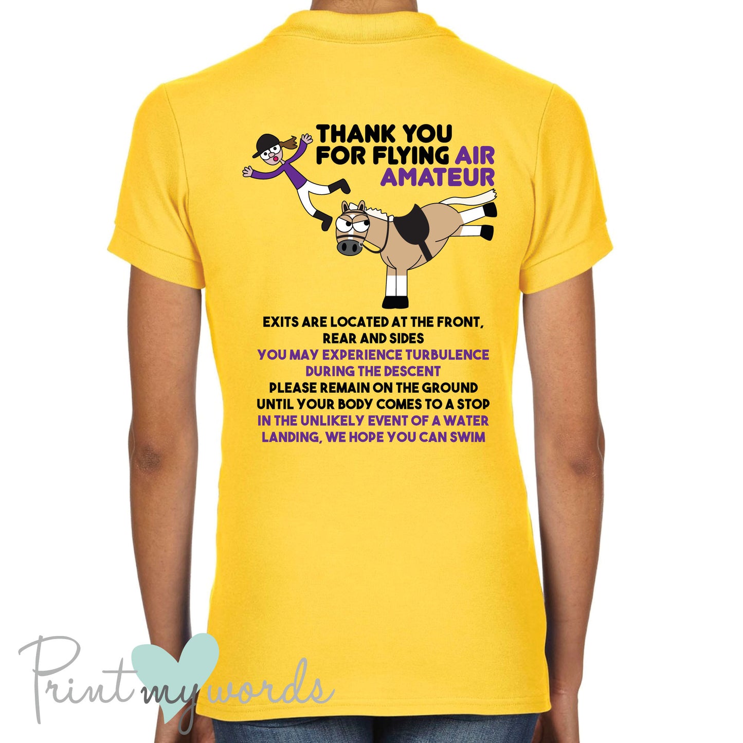 Plodders Funny Air Amateur Equestrian Polo Shirt
