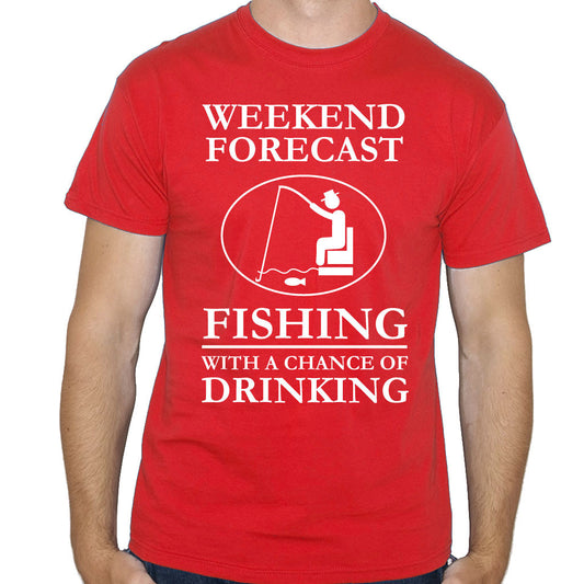 Men's Weekend Forecast Funny Fishing T-Shirt