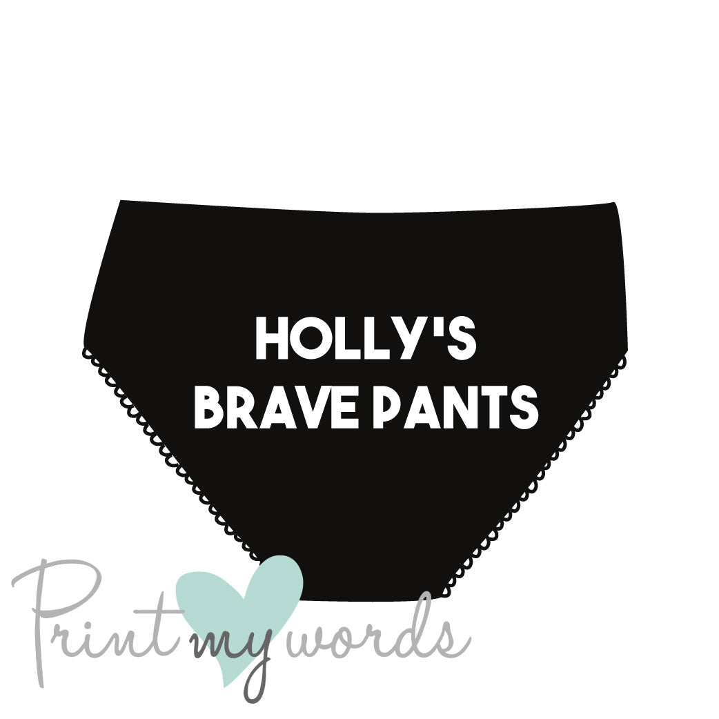 Children's Personalised Brave Pants Briefs – Print My Words
