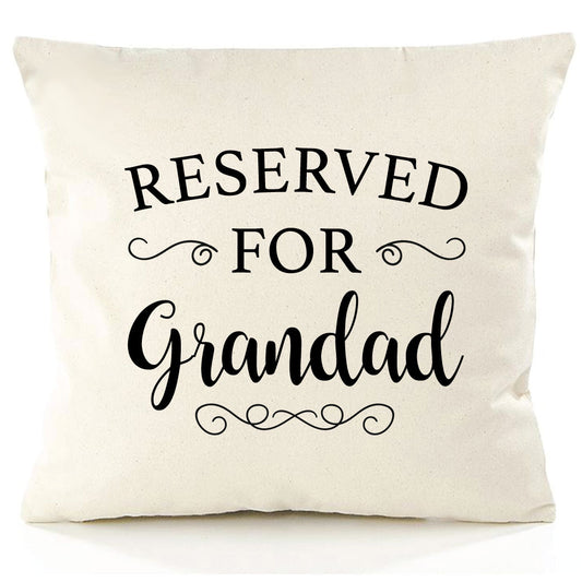 Reserved for Grandad Personalised Cushion Cover