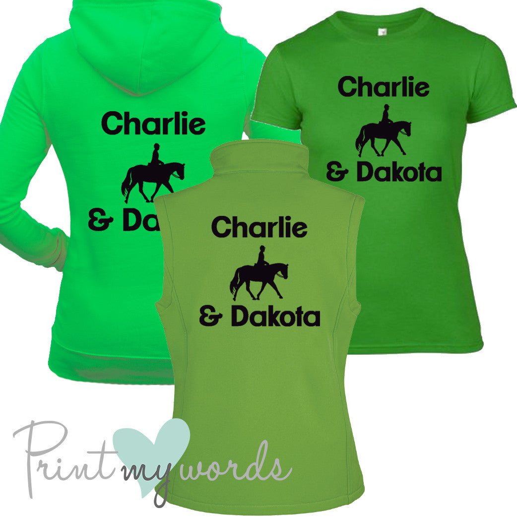 'Erin' Ladies Personalised Matching Equestrian Set - Dressage Design