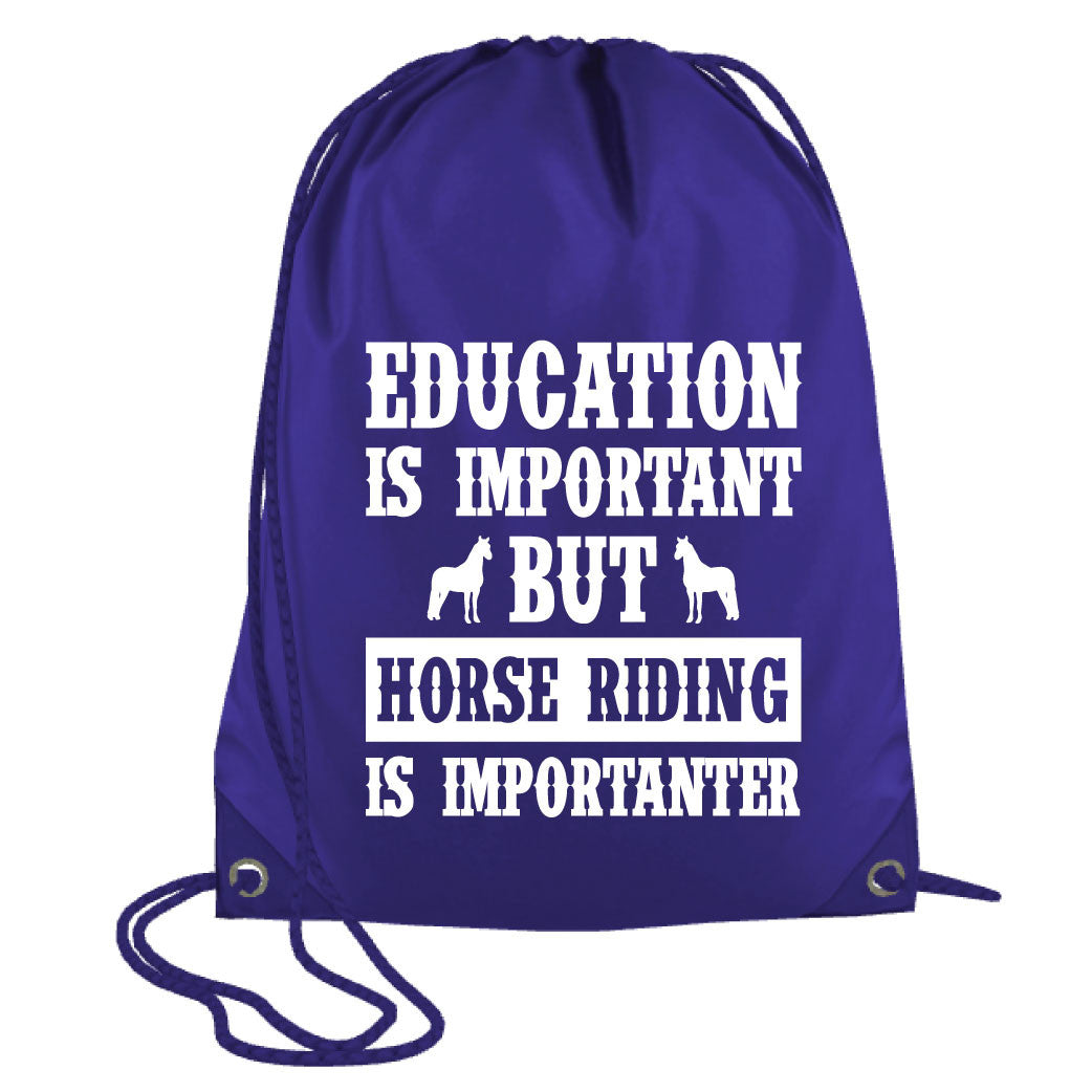 Education is Important Drawstring Bag
