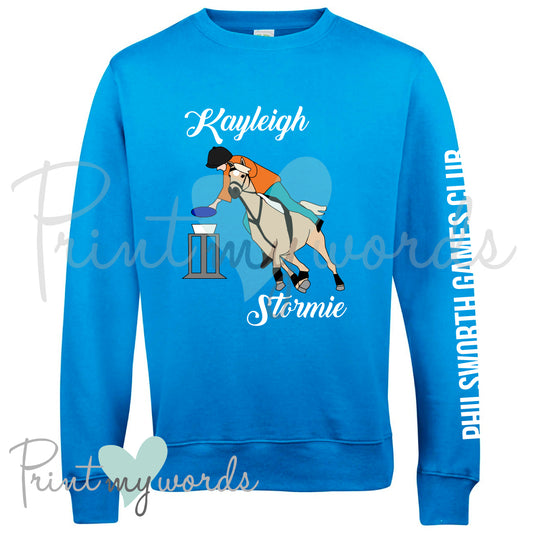 Unisex Personalised Gymkhana Mounted Games Equestrian Sweatshirt