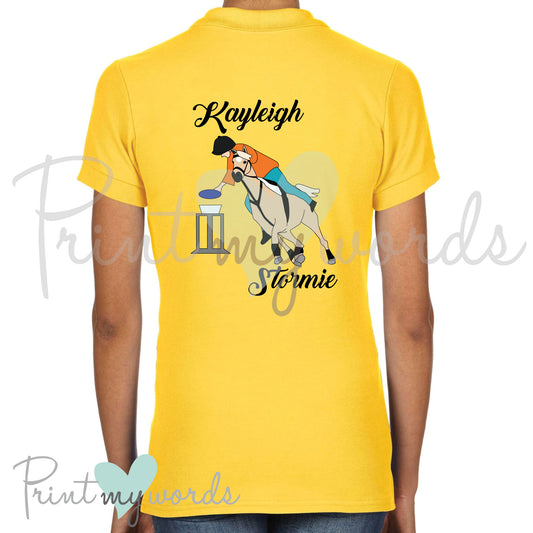 Personalised Gymkhana Mounted Games Equestrian Polo Shirt