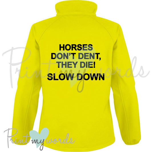 Soft Shell Body Warmer Gilet Jacket - HORSES DON'T DENT