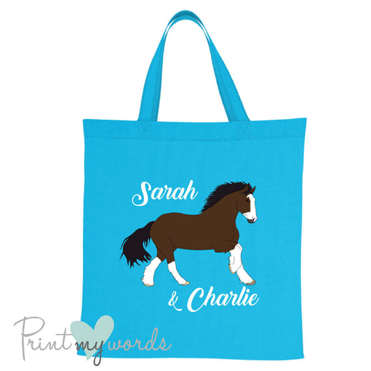 Personalised Heavy Horse Equestrian Tote Bag