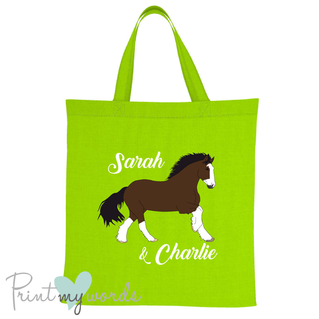 Personalised Heavy Horse Equestrian Tote Bag
