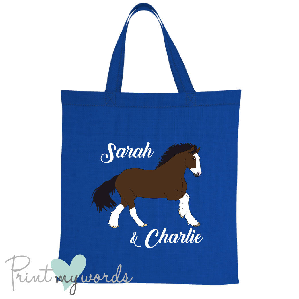 Personalised Heavy Horse Equestrian Tote Bag