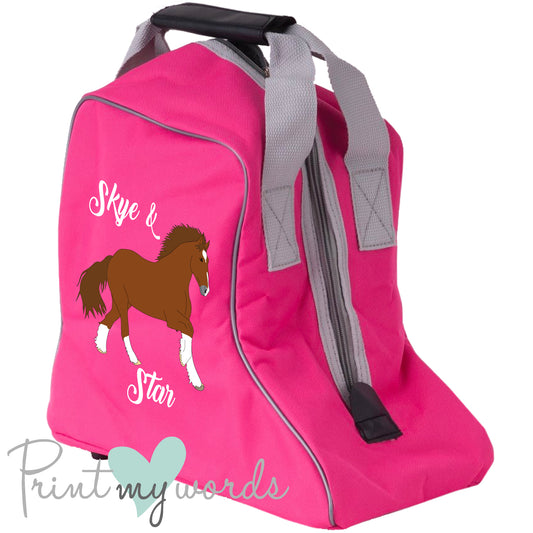Personalised Heavy Horse Design Short Boot Bag