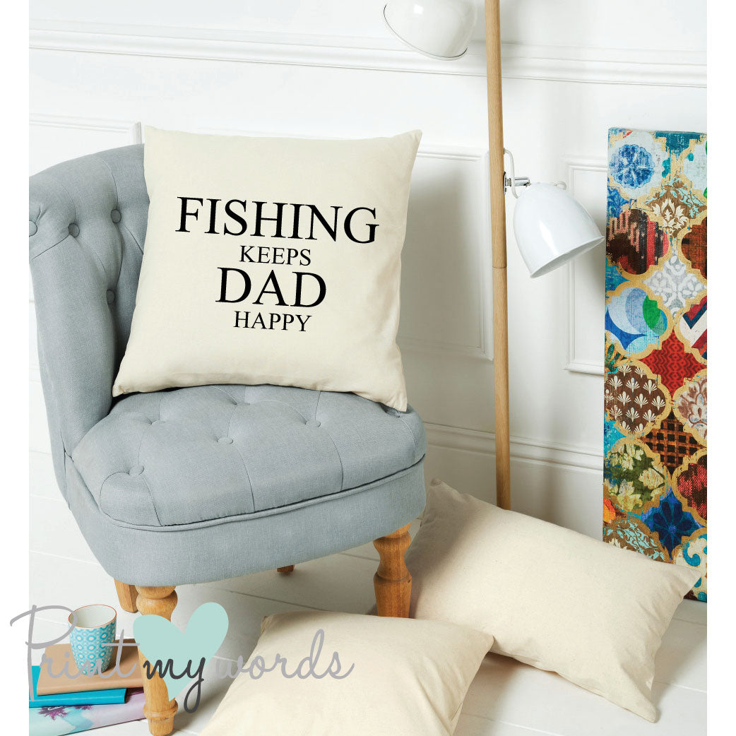 Personalised Happy Cushion Cover