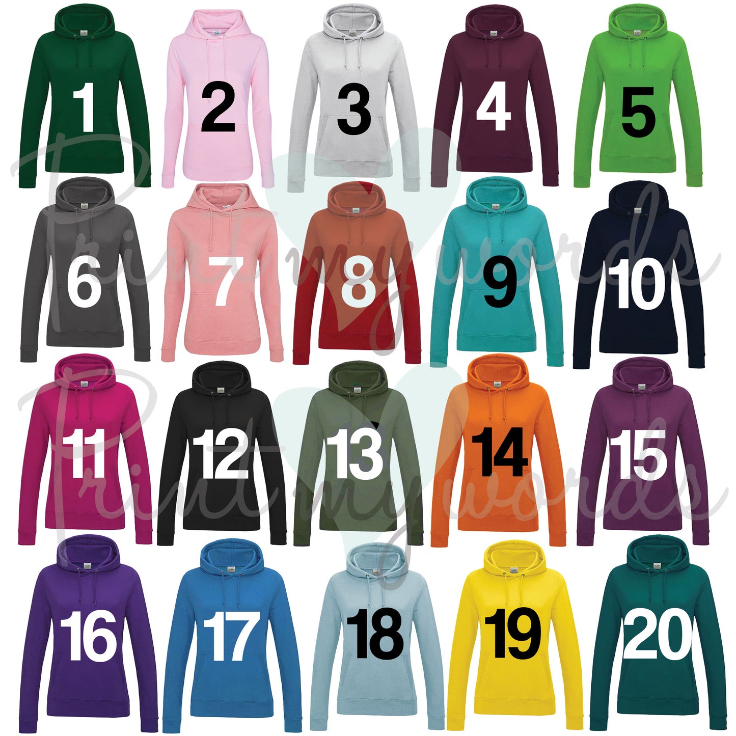 Children's Personalised Custom Hoodie - Initials Design