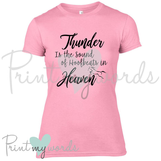 Hoofbeats in Heaven Equestrian T-Shirt