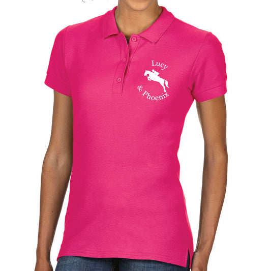 Show Jumping Personalised Equestrian Polo Shirt