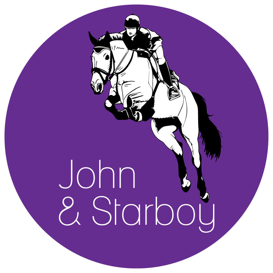 Personalised Show Jumping Horse Stickers - Pack of 10.