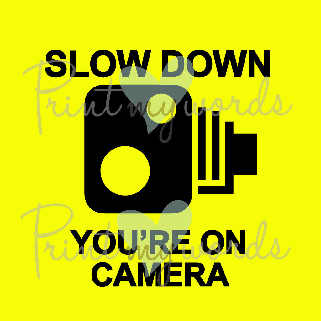 Unisex Hi Vis Kensington Jacket - SLOW DOWN YOU'RE ON CAMERA