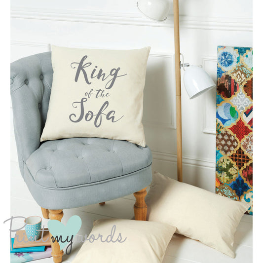 King Of The Sofa Cushion Cover