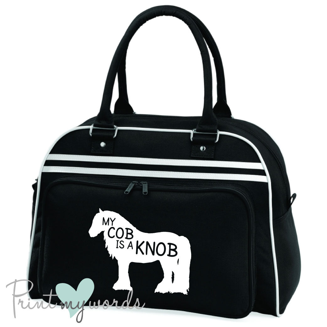 My Cob is A Knob Equestrian Retro Bowling Bag