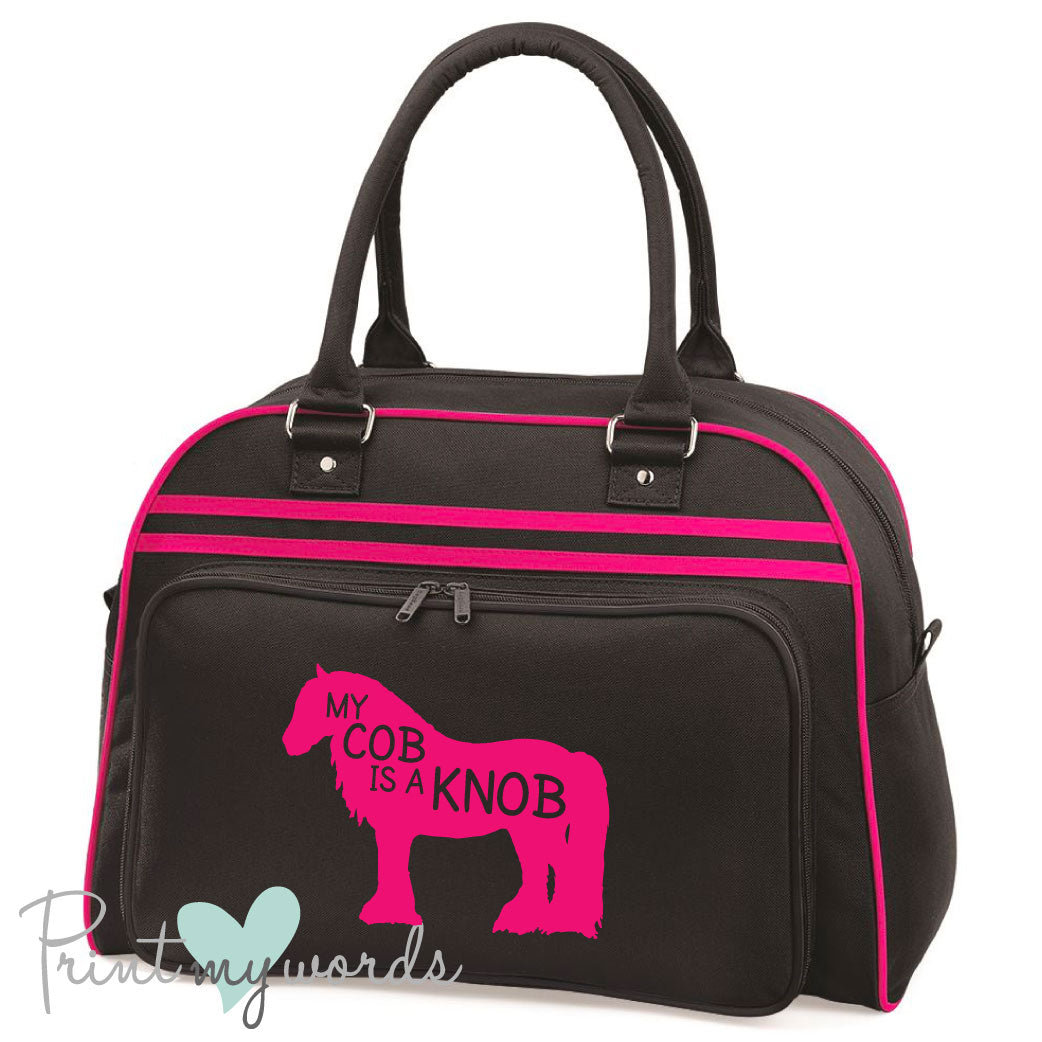 My Cob is A Knob Equestrian Retro Bowling Bag