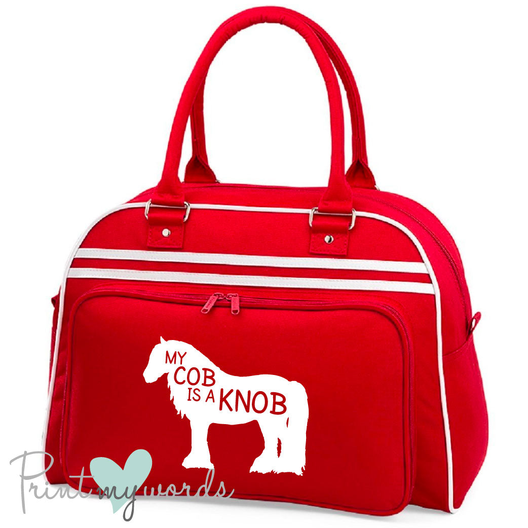 My Cob is A Knob Equestrian Retro Bowling Bag