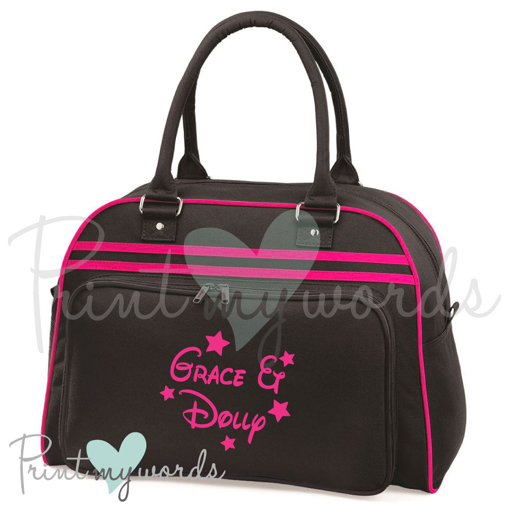 Personalised Equestrian Retro Bowling Bag - Magical Design
