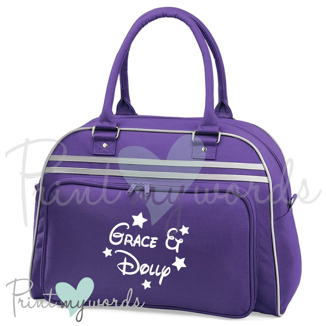 Personalised Equestrian Retro Bowling Bag - Magical Design