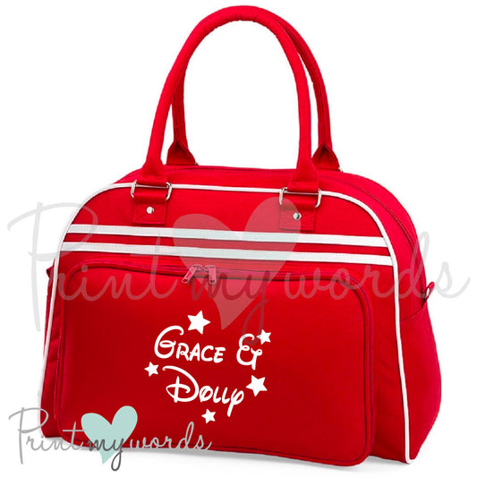 Personalised Equestrian Retro Bowling Bag - Magical Design