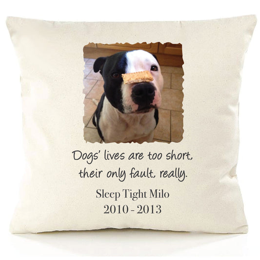 Personalised Pet Memory Cushion Cover