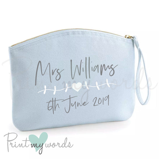 Personalised Mrs Make Up Bag