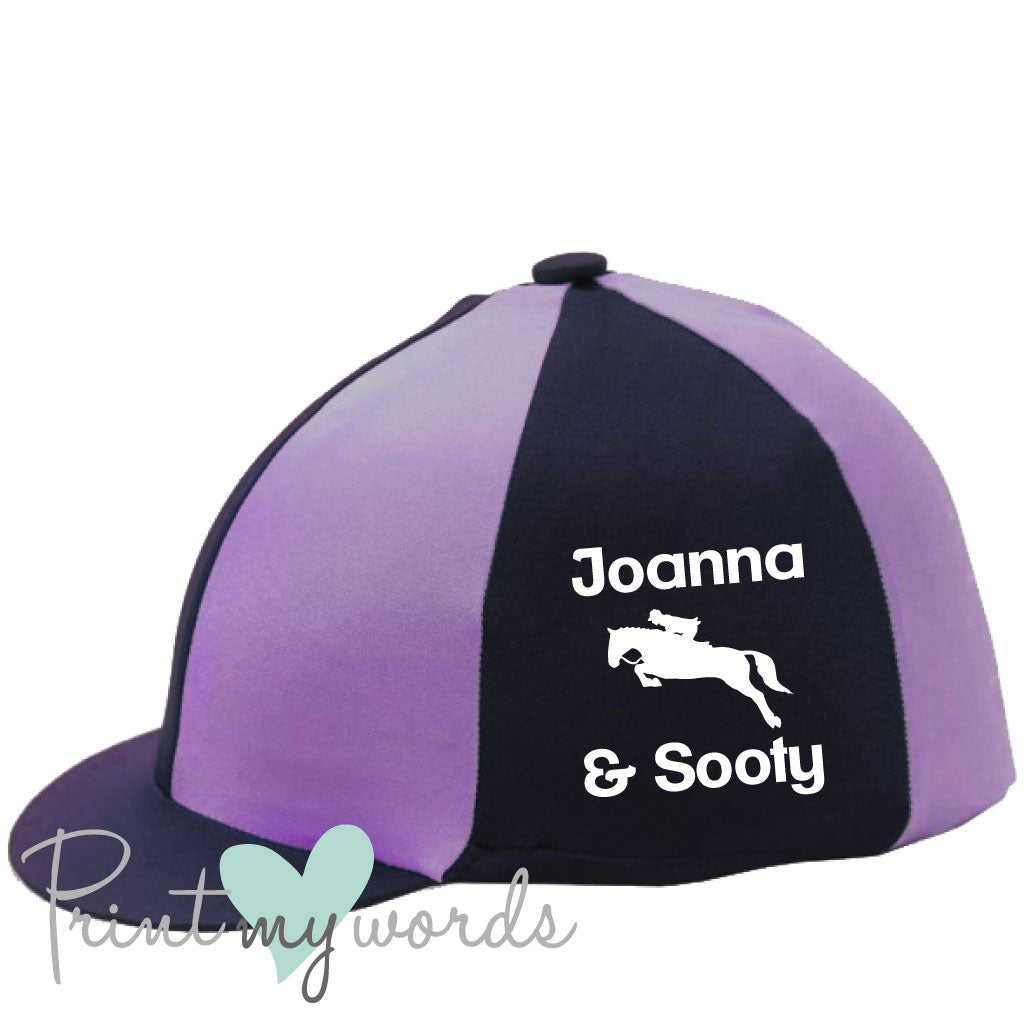 Personalised Jumping Lycra Hat Cover Silk