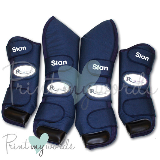 Personalised Full Length Travel Boots - Bold Design