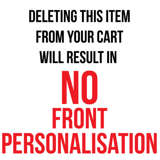 Front Left Chest Personalisation - Glitter