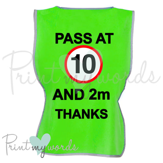 High Visibility Hi Vis Equestrian Reflective Vest Tabard Waistcoat PASS AT 10MPH AND 2M, THANKS hi-viz